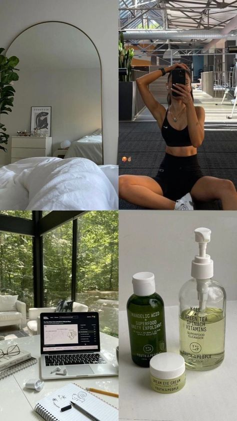 Selfcare Wallpaper, Green Skincare, Clean Lifestyle, Healthy Morning Routine, Life Vision Board, Wallpaper Green, Vision Board Inspiration, Body Is A Temple, Style Instagram