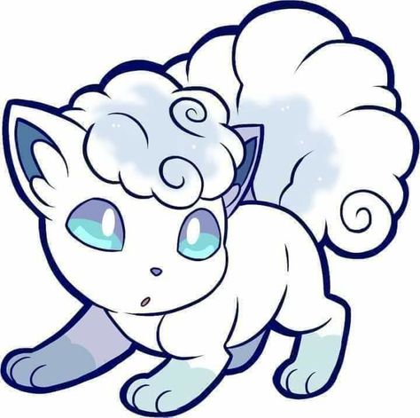 Alolan Vulpix Art, Alolan Vulpix Pokemon, Vulpix Pokemon, Pokemon Ninetales, Alolan Ninetales, Zorua And Zoroark, Hisuian Zorua, Alolan Vulpix, 150 Pokemon