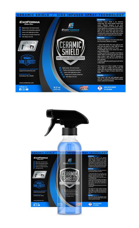 Car Shampoo Label Design, Car Product Design, Packaging Product Design, Car Detailing Branding, Spray Packaging Design, Shampoo Label Design, Supplement Label Design, Soap Packaging Design, Car Care Products