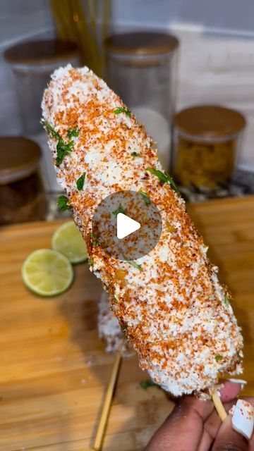 Jateriya Dashai’ on Instagram: "Mexican fried Corn 😋🌽 this was everything!   Ingredients ⭐️  Corn on the cob  Mexican Crema Cotija cheese  Parmesan cheese  Butter Tajin Cilantro  Limes  Oil   #elotes #friedcorn #easyrecipes #foodideas #cooking #mexicancorn" Mexican Corn On The Cob, Mexican Fries, Elote Recipe, Mexican Crema, Fried Corn, Mexican Corn, Cheese Butter, Cotija Cheese, Lime Oil