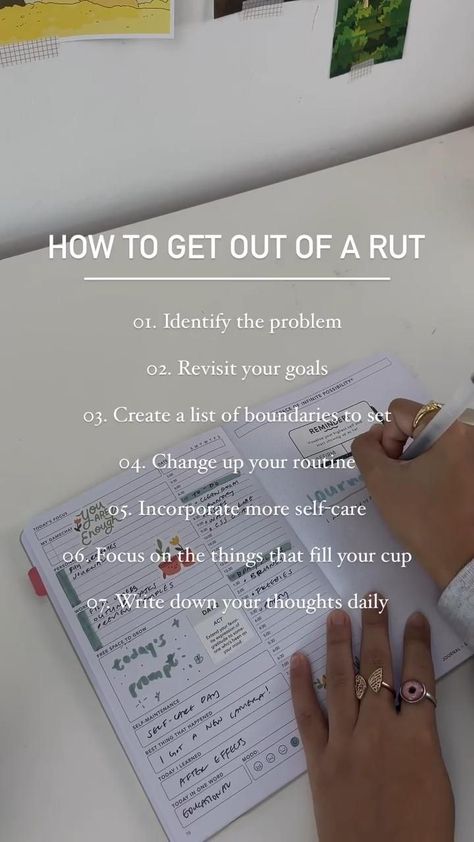 How to get out of a rut in 2022 Get Out Of A Rut, Live Intentionally, Goal Setting Planner, Put Yourself First, First Live, Life Management, Passion Planner, Get My Life Together, Journal Writing Prompts