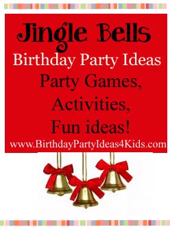 Jingle Bells theme party ideas for kids, tweens and teens!  Fun holiday party theme for ages 3, 4,5 ,6 , 7, 8, 9, 10, 11, 12, 13, 14, 15, 16 year olds.   Fun games and activities with a Jingle Bell theme!   https://birthdaypartyideas4kids.com/jingle-bells-party.html Jingle Bell Rock Party Theme, Jingle Bell Game, Winter Birthday Parties, Holiday Party Themes, Sleepover Games, Christmas Jingles, Games Activities, Winter Birthday, Christmas Kids