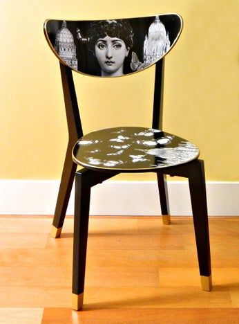 Fornasetti Ikea Hack : 5 Steps (with Pictures) - Instructables Decoupage Chair, Ikea Dining Chair, Ikea Dining, Chair Diy, Ikea Chair, Deco Originale, Chair Makeover, Old Chairs, Funky Furniture