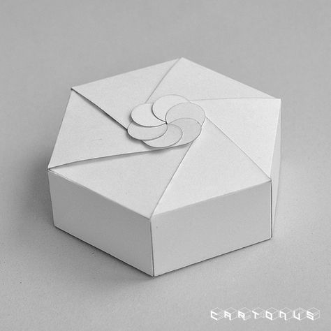 Pentagon Packaging, Origami Jewelry Box, Packaging Dielines, Pen Skills, Carton Design, Hexagon Box, Paper Box Diy, Paper Box Template, Packaging Diy