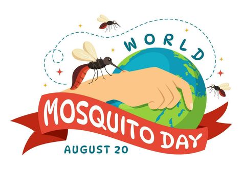 World Mosquito Day, Vector Art, Hand Drawn, Vector Free, Vector Illustration, How To Draw Hands, Clip Art