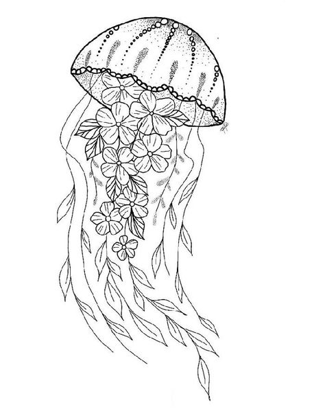 Jellyfish Coloring Pages | Free Printable Free Printable Tattoo Designs, Coloring Pages Jellyfish, Jelly Fish Tattoo Stencil, Jellyfish Tattoo Stencil, Jelly Fish Coloring Pages, Cute Jellyfish Drawing, Jellyfish Drawing Simple, Jellyfish Line Art, Simple Jellyfish Tattoo