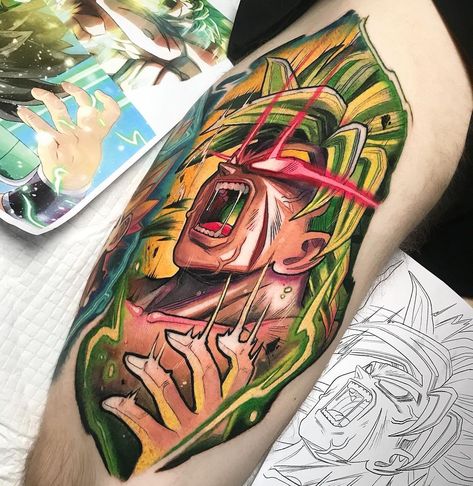 ISNARD BARBOSA posted on Instagram: “Brolly from dragon ball super 🤤 . . Done with Machine- #cheyenne_tattooequipment . Colors…” • See all of @isnardbarbosa's photos and videos on their profile. Shen Long Tattoo, Halloween Food Cupcakes, Tatuaje A Color, Japanese Tattoo Art, Pop Culture References, Tattoos Gallery, Back Tattoos, Anime Tattoos, Japanese Tattoo