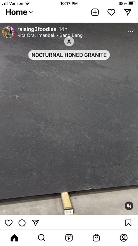 Dark Grey Kitchen Countertops, Dark Grey Marble Countertops Kitchen, Charcoal Countertops, Dark Grey Granite Countertops, Black Honed Granite Countertops, Black Granite That Looks Like Soapstone, Black Soap Stone Countertops Kitchen, Countertops With Dark Cabinets, Nero Mist Honed Granite