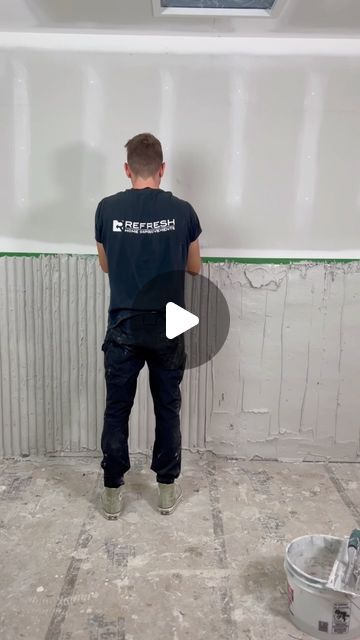 150 likes, 12 comments - refreshhomeimprovements on August 4, 2024: "Do you like the look of a plaster fluted (or ribbed) accent wall? This particular project took a lot of work to achieve this result. What do you think? Was it worth it? … #plaster #diy #homeimprovement #remodel #roomdecor #reels @dapcanada". Fluted Plaster Wall Diy, Fluted Accent Wall, Plaster Accent Wall, Fluted Plaster, Plaster Walls Diy, Plaster Diy, Fluted Wall, Was It Worth It, Plaster Walls