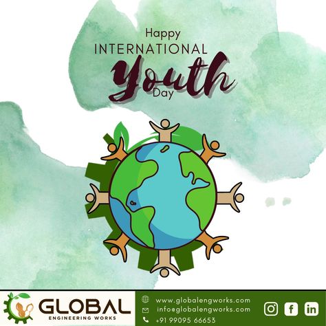 #youthday #internationalyouthday National Youth Day Posters, Youth Day Poster, Aesthetic Assignment Ideas, International Youth Day, Engineering Works, Youth Day, Drawings, Quick Saves