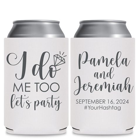 Amazing Wedding Koozies, Cups & Glasses from ThatWeddingShop Memorable Wedding Favors, Wedding Koozies, Memorable Wedding, Can Coolers, Coolers, Wedding Shop, Wedding Favors, Big Day, How To Memorize Things