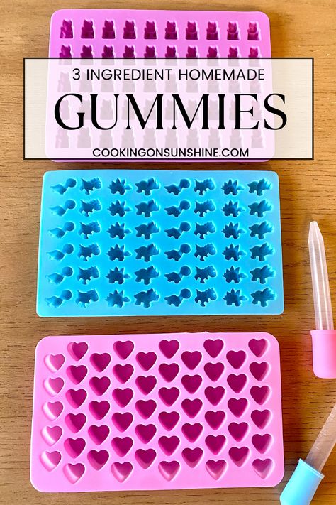 Ditch the gunk in those store bought fruit snacks and make your own homemade gummies with just 3 ingredients! These gummies are so easy to make and your kids will love them! Easy Gummies Recipe, Homemade Fruit Snacks With Frozen Fruit, Homemade Fruit Tarts, Diy Fruit Gummies, Homemade Gummies With Juice, Diy Gummies For Kids, Homemade Watermelon Gummies, How To Make Your Own Gummies, Make Your Own Gummies