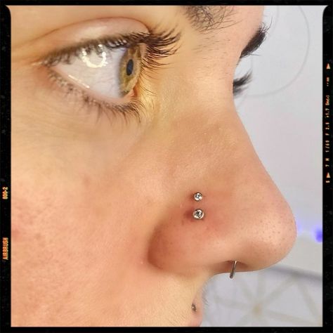 Nostril Piercing High And Low Nostril Piercing, Unique Nostril Piercing, Stacked Nostril Piercing, Triple Nostril Piercing, Upper Nostril Piercing, High Nostril Piercing, Double Nostril Piercing, Nostril Piercing, Sparkly Accessories