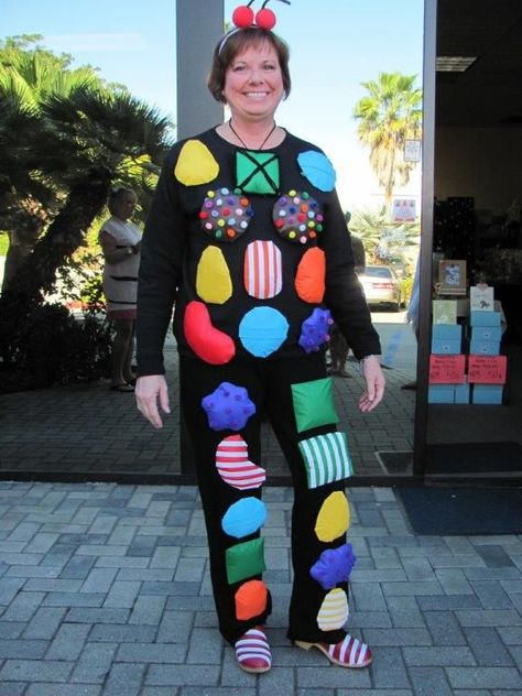 Candy Crush Costume, Halloween Costumes For Work, Crazy Costumes, Candy Crush Saga, Crazy Day, Group Costumes, Costumes Ideas, Family Halloween Costumes, Disney Costumes