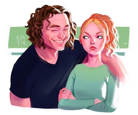 10 Things I Hate About You Fanart, Kat Stratford, 1990s Movies, 10 Things I Hate About You, Julia Stiles, Film Genres, Chick Flicks, Dc Comics Art, I Hate You