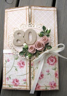 80th Birthday Cards For Ladies, Scrapbooking Original, 80th Birthday Cards, A Year In Review, Special Birthday Cards, Colour Challenge, Homemade Birthday Cards, Step Cards, Birthday Cards For Women