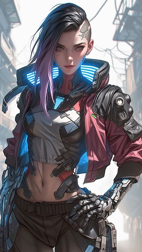 Netrunner Character Design, Cyberpunk Character Inspiration, Mixed Reality Design, Cyberpunk Character Designs, Sci Fi Character Design Cyberpunk, Cyberpunk Art Style, Cyberpunk Fantasy Art, Cyberpunk Female Character Design, Netrunner Cyberpunk