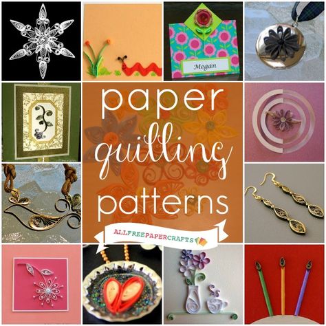 Learn how to quill paper with this collection of 15 paper quilling patterns! Make beautiful paper crafts and paper art with quilling tutorials and ideas. Free Paper Quilling Patterns, Free Quilling Patterns, Quilling Instructions, Paper Quilting, Paper Quilling For Beginners, Paper Quilling Tutorial, Paper Quilling Flowers, Origami And Quilling, Art Quilling