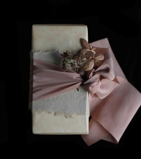 Silk & Willow silk ribbon. Gift wrapping ideas. Client Gift Baskets, Light Palette, Night Wedding Decor, Gift Wrapping Inspiration, Holiday Wrapping, Gift Wrapper, Wrap Ideas, Event Gifts, Gift Toppers