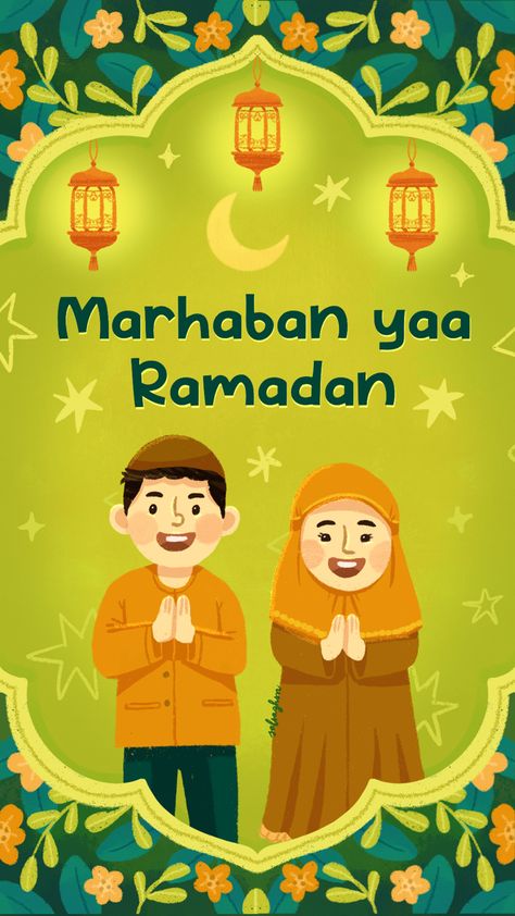 Simple and cute character illustration to celebrate the holy month Ramadan Cute Character Illustration, Poster Ramadhan, Ramadhan Quotes, Ramadan Greetings, Cute Character, Ramadan Quotes, Idul Fitri, Ramadan Mubarak, Birthday Printables