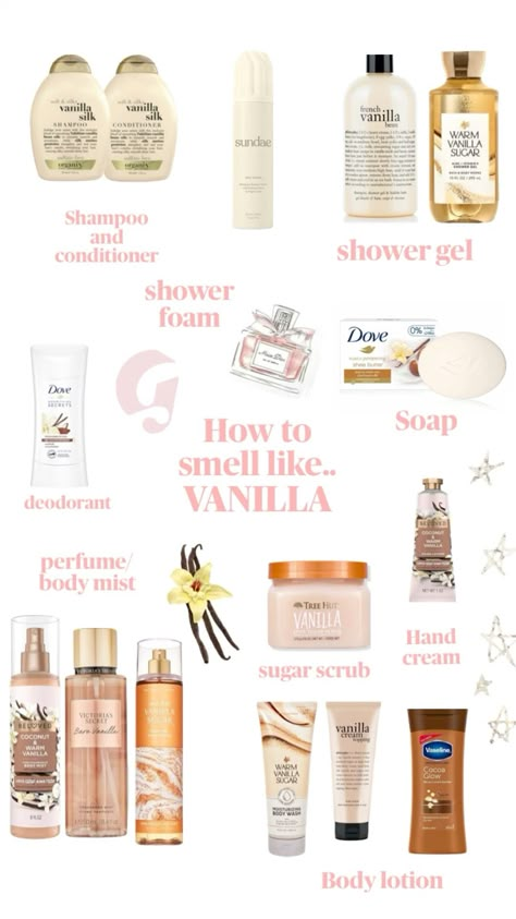 HOW TO SMELL LIKE VANILLA Hot To Smell Good, How To Smell Like Cashmere, Smell Like Strawberries And Vanilla, Vanila Vibe Perfume, I Love Smelling Good, Vanilla Fragrance Perfume, How To Smell Like Vanilla On A Budget, Ways To Smell Good All Day, How To Smell Nice