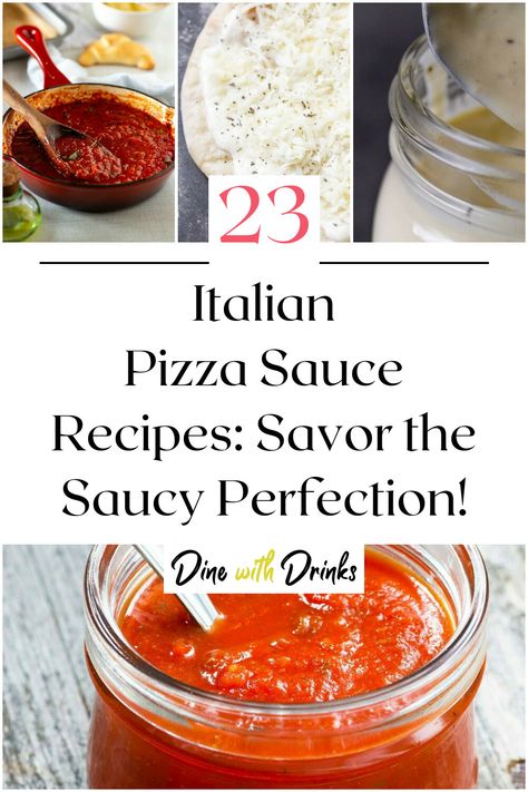 Collage of 4 italian pizza sauce recipes. Pizza Sauce Recipes, Italian Pizza Sauce, Sauce Ideas, Pizza Games, Pizza Sauce Recipe, Perfect Pizza, Yummy Mummy, Easy Pizza, Italian Pizza