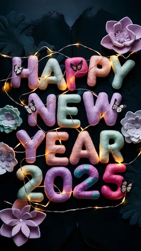 2025 New Year, Happy New Year 2025, Wallpaper New Year, Wishes New Year, Quotes New Year, New Year Card Design, Christmas Greetings Messages, Happy New Year Fireworks, Craft Market Display