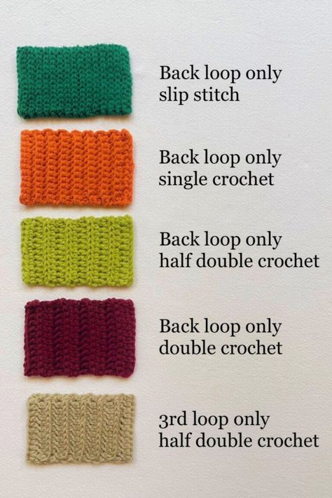 Getting Started With Crochet Ribbing - How To Make It And Join It Crochet Ribbing, Ribbed Crochet, Beginner Crochet Tutorial, Mode Crochet, Crochet Design Pattern, Crochet Stitches For Beginners, Crochet Tips, Fun Crochet Projects, Crochet Sewing