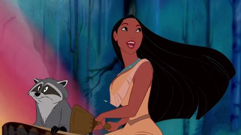 Pocahontas  | Pocahontas (1995), Disney John Candy Movies, Meeko Pocahontas, Pocahontas Character, Pocahontas 1995, Pocahontas 2, Disney Princess Pocahontas, Pocahontas Disney, Sette Nani, Disney Princess Movies