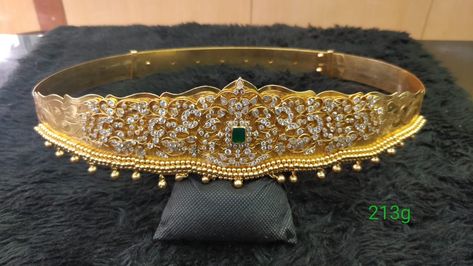 Diamond Vaddanam, Vaddanam Designs, Waist Jewelry, New Gold Jewellery Designs, Gold Bangle Set, Diamond Wedding Jewelry, Diamond Necklace Designs, Fancy Jewellery Designs, Antique Bridal Jewelry