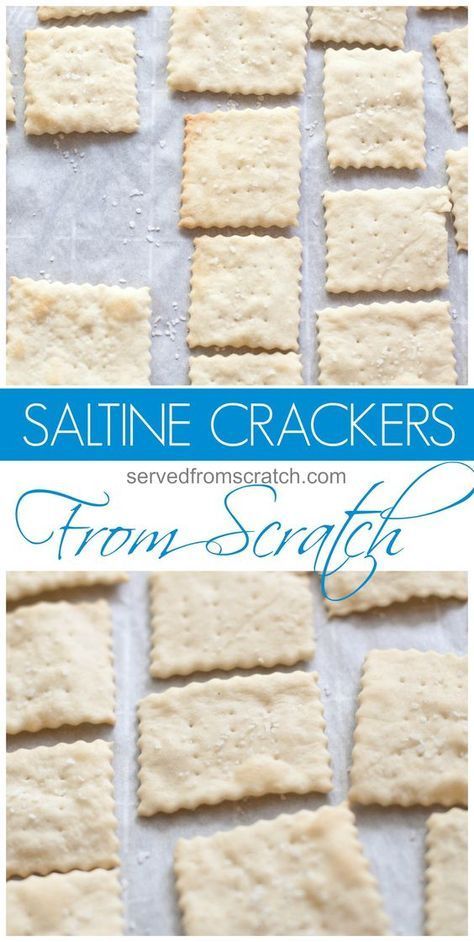 Make your own Saltine Crackers from scratch at home! Homemade Crackers Recipe, Mint Syrup, Crispy Crackers, Homemade Crackers, Easy Meal Ideas, Saltine Crackers, Velvet Cupcakes, Cracker Recipes, Homemade Snacks