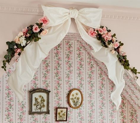 Art & Mirrors | Pottery Barn Kids Loveshackfancy Print Wallpaper, Rose Garden Nursery, Loveshackfancy Room Aesthetic, Vintage Rose Nursery, Love Shack Fancy Room Decor, Loveshackfancy Nursery, Love Shack Fancy Nursery, Vintage Pink Nursery, Love Shack Fancy Wallpaper