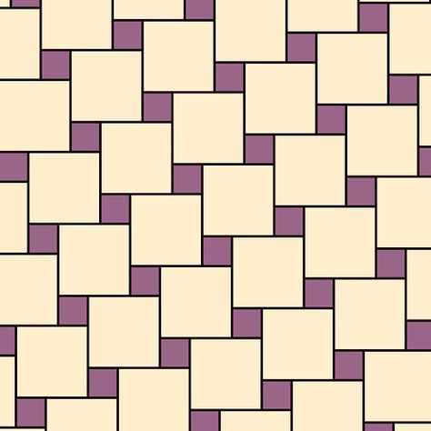 A Pythagorean tiling or two squares tessellation is a tessellation of an Euclidean plane by squares of two different sizes... Textile Pattern Texture, Tessellation Patterns, Street Musicians, Regular Polygon, Holiday Homework, Abstract Pencil Drawings, Shapes Design, Pythagorean Theorem, Mc Escher