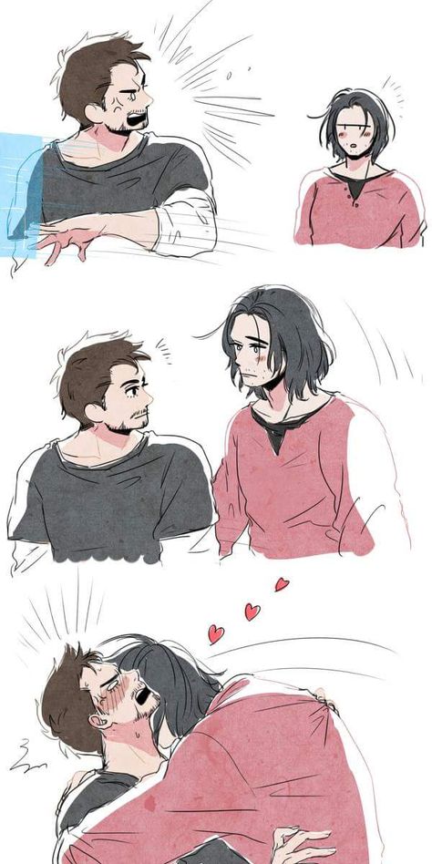 Bucky Tony, Tony Stark Comic, Stony Avengers, Baby Avengers, Marvel Couples, Marvel Headcanon, Bucky And Steve, Avengers Comics, Marvel Fan Art