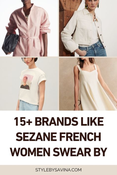 sezane french brands Sezane Capsule Wardrobe, Minimal Summer Outfits, Minimalist Summer Style, Minimalist Summer Outfit, Minimalist Outfits Women, Minimalist Fashion Winter, Eco Friendly Clothing Brands, Minimalist Fashion Summer, Neutral Capsule Wardrobe