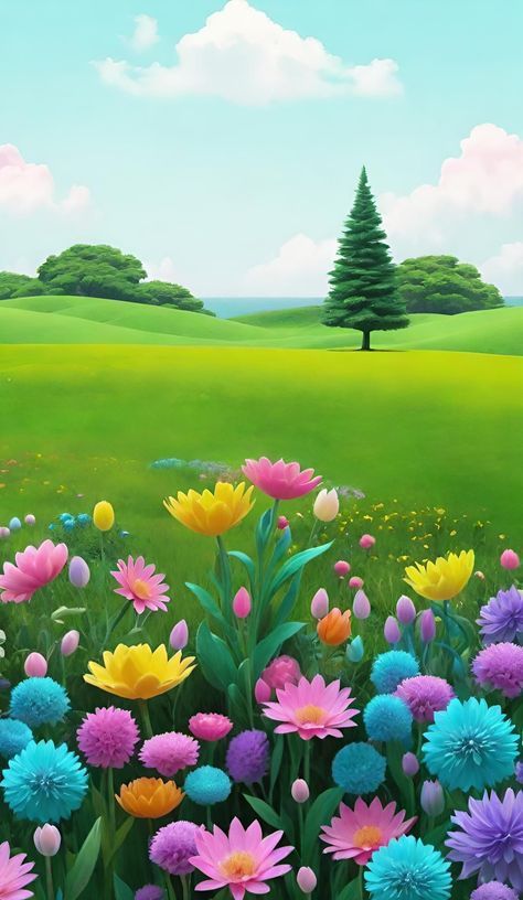 Animated Garden Background, Pictures Of Insects, Colorful Borders Design, Butterfly Wallpaper Backgrounds, Kids Background, Jesus And Mary Pictures, Anime Jujutsu Kaisen, Spring Wallpaper, Watercolor Flower Art