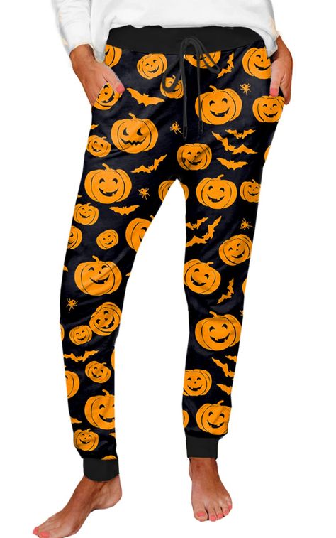 PRICES MAY VARY. Lounge Pants Material: Ultra Soft Cotton Blend, Cozy, Breathable and Lightweight Material with Stretch. Machine Washable, Wash in Cold Water and Dry on Low Heat Halloween Pants Features: High Waisted, Elastic Waistband, Adjustable Drawstring, Two Side Pockets, Tapered Secured Cuffs Design, with Halloween Printed Such As Skeleton, Pumpkin, Sugar Skull, Skull, Cow Halloween Sweatpants: Not Only Perfect for Halloween Party, Costume Party, Theme Party, Loungewear or Activewear, Holi Halloween Pajama Pants, Pumpkin Leggings, Cow Halloween, Christmas Pajama Pants, Skeleton Pumpkin, Halloween Pajamas, Printed Sweatpants, Drawstring Jogger, Pj Pants