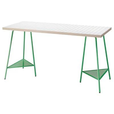 Search - IKEA Ikea Lagkapten Desk, Lagkapten Desk Ideas, Small Office Desk Ideas, Ikea Desk Ideas, Small Desk Setup, Guest Room Craft Room, Office Decor Green, Cool Desks, Green Office Decor