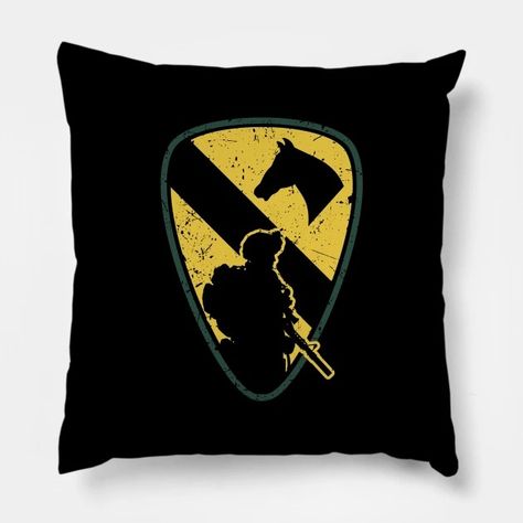 The First Team - The First Team 1st Cavalry Division - Pillow | TeePublic Motocross Stickers, Division Posters, 1st Cavalry Division, Florida Family Vacation, Veterans Day Gifts, Minding Your Own Business, Trash Panda, Army Veteran, Military Veterans