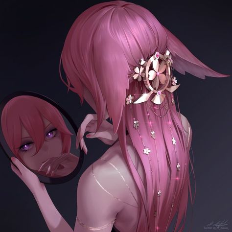 Yae Miko, Anime Kawaii, Pretty Art, Cute Anime Character, Pink Hair, Aesthetic Anime, Art Girl, Cute Drawings, Avatar