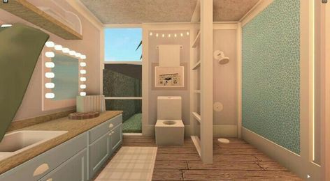 Bloxburg Rooms, Bloxburg Interior, Bloxburg Building, Roblox House, Tiny House Bedroom, Two Story House Design, Bloxburg Houses, Bloxburg Builds, Simple Bedroom Design