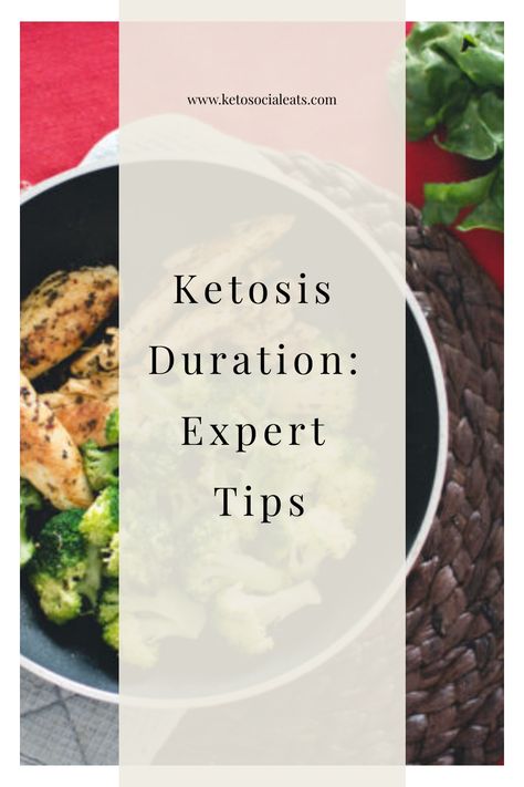 Ketosis Duration: Expert Tips. Background shows a pan with grilled chicken and broccoli. How To Start Keto, How To Get Into Ketosis Quickly, How To Get Your Body Into Ketosis, How To Start The Keto Diet, How To Stay In Ketosis, Getting Into Ketosis Fast, Fasting Lifestyle, Get Into Ketosis Fast, Ketosis Fast