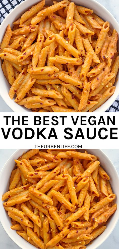 Vegan Pasta Alla Vodka, Pasta With No Dairy, Vegan Vodka Pasta Recipes, Pasta Dishes No Dairy, Dairy Free Pasta Recipes Coconut Milk, Easy Dairy Free Pasta Sauce, Dairy Free Sauces Pasta, No Dairy Meal Prep, No Dairy Pasta Sauce