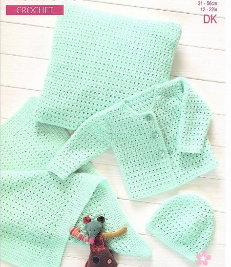 Baby Layette Set, Newborn Layette, Crochet Baby Sweater Pattern, Sweater Sets, Crochet Baby Sweaters, Crochet Baby Sweater, Baby Sweater Patterns, Baby Crochet Patterns Free, Crochet Baby Cardigan