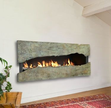 https://pl.pinterest.com/pin/229683649716940106/ Japanese Balcony, Wall Mounted Fireplace, Metal Fireplace, Mounted Fireplace, Renovation Design, Room Deco, Home Fireplace, Fireplace Wall, Fireplace Design