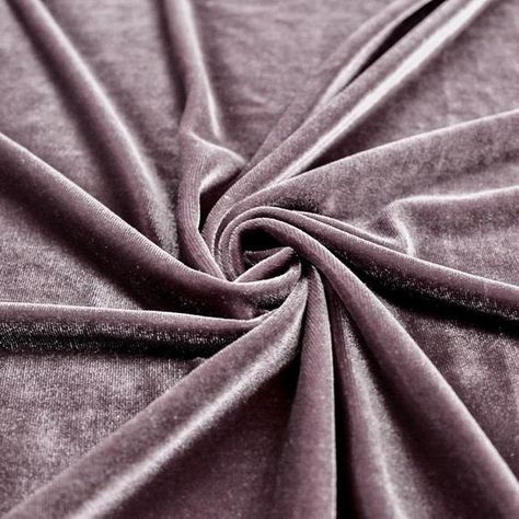 Princess DARK MAUVE Polyester Stretch Velvet Fabric by the Yard for Tops, Dresses, Skirts, Dance Wea Silk Velvet Fabric, Rose Velvet, Silver Fabric, Luxury Silk, Under The Lights, Stretch Velvet, Velvet Tops, Pink Velvet, Silk Velvet