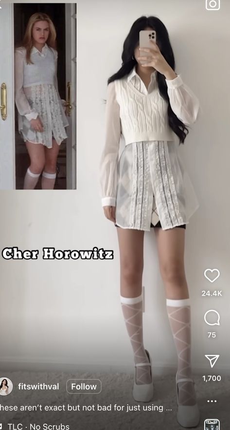 Cher Clueless Outfit, Cher Outfits, 90s Inspired Outfits, Clueless Outfits, Looks Chic, Dressy Outfits, Clueless, Girly Outfits, Looks Vintage