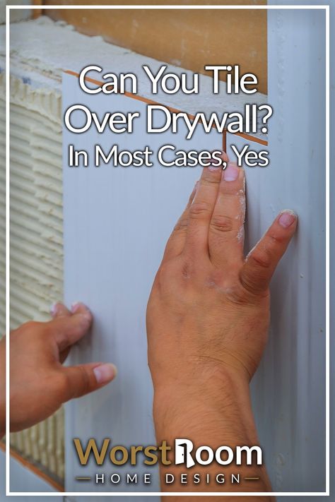 Can You Tile Over Drywall? In Most Cases, Yes How To Tile A Wall, Tiling Kitchen, Knockdown Texture, Sheet Rock Walls, How To Lay Tile, Drywall Mud, Drywall Repair, Gypsum Board, Diy Tile