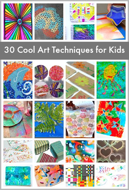 Must-Try Art Projects! (30 Super Cool Art Techniques for Kids)~ BuggyandBuddy.com Art Techniques For Kids, Unique Art Projects, Toddler Art Projects, Art Projects For Kids, Art Curriculum, Homeschool Art, Kindergarten Art, Camping Art, Preschool Art