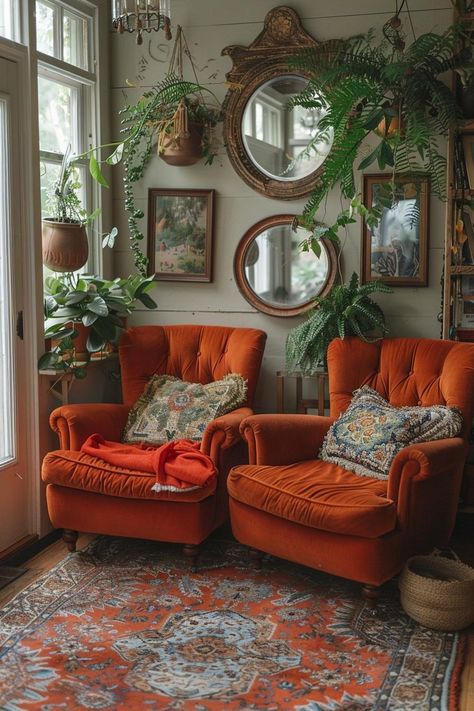 19 Gorgeous Boho Mid-Century Modern Living Room 44 Colourful Living Room Aesthetic, Artistic Living Room Decor, Mid Century Modern Living Room Eclectic, Mid Century Apartment Living Room, Living Room Inspiration Eclectic, Dark Maximalist Living Room, Mid Century Retro Living Room, Boho Theme House, Mid Century Boho Decor